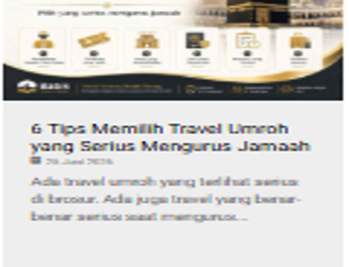 memilih travel umroh